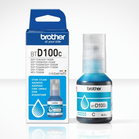 Brother BTD100C Genuine Cyan Ink Bottle