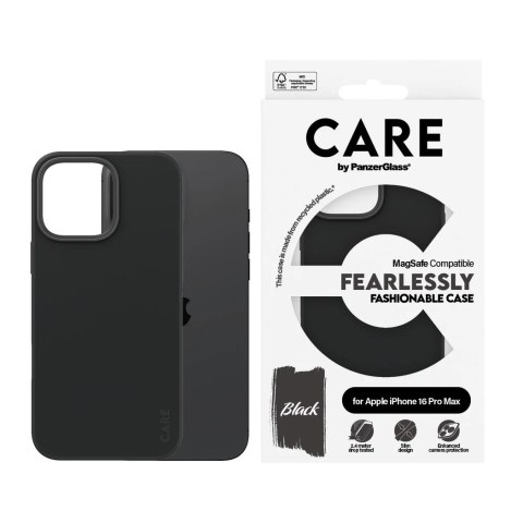CARE by PanzerGlass Case Fashion Black MagSafe iPhone 16 Pro Max | CARE