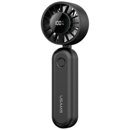 Wiatrak ręczny USAMS Mini ZB352 1200mAh składany czarny