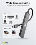 Goobay Slim 4-Port USB Hub, USB-C to USB-A, 5 Gbit/s | 74457