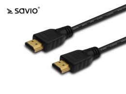 Kabel HDMI Savio CL-96 3m, OFC, złote końcówki, v2.0 4K 3D