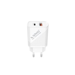 SAVIO ŁADOWARKA SIECIOWA USB QUICK CHARGE POWER DELIVERY 3.0 18W LA-04