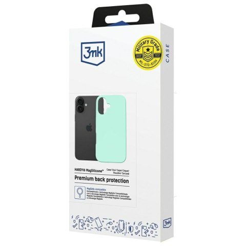 Etui 3MK Hardy MagSilicone do Apple iPhone 16 morski