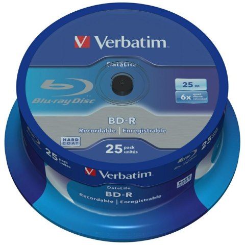 Płyta BD-R Verbatim Datalife 25GB 6X 25szt 43837