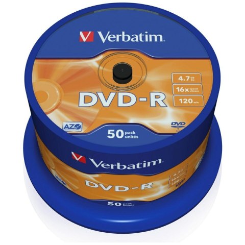 Płyta DVD-R Verbatim Matt Silver 4.7GB 16X 50szt 43548