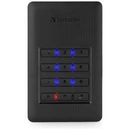 Przenośny dysk zewnętrzny Verbatim Store n Go z klawiaturą HDD 1TB czarny 53401