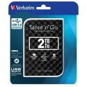 Verbatim Dysk HDD 2TB USB 3.0 zewnętrzny Store n Go czarny/black 53195