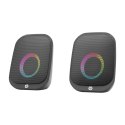 HP głośniki DHS-2113, 2.0, 6W, czarne, Bluetooth, podświetlanie