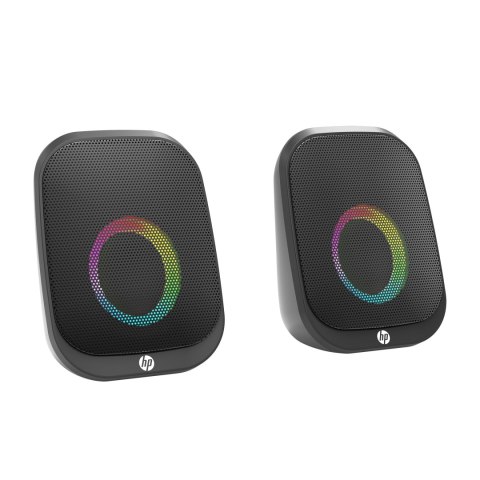 HP głośniki DHS-2113, 2.0, 6W, czarne, Bluetooth, podświetlanie