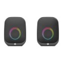HP głośniki DHS-2113, 2.0, 6W, czarne, Bluetooth, podświetlanie