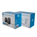 HP głośniki DHS-2113, 2.0, 6W, czarne, Bluetooth, podświetlanie