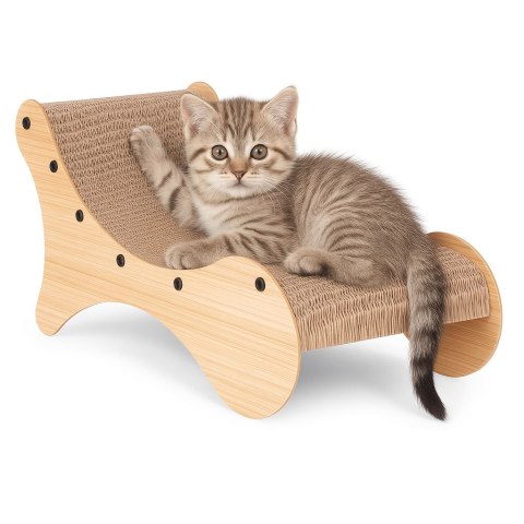 Drapak tekturowy dla kota leżak kartonowy legowisko Petsi