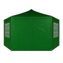 Namiot pawilon ogrodowy handlowy 2x2x2 m z oknami zielony MultiGarden