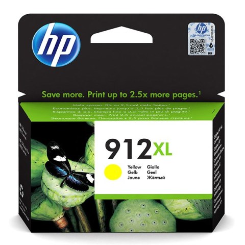 HP oryginalny ink / tusz 3YL83AE#301, HP 912XL, yellow, blistr, 825s, high capacity, HP Officejet 8012, 8013, 8014, 8015 OJ Pro 