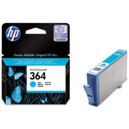 HP oryginalny ink / tusz CB318EE, HP 364, cyan, blistr, 300s, HP Photosmart B8550, C5380, D5460