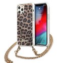 Guess GUHCP12LKCLEO iPhone 12 Pro Max6,7" Leopard hardcase Gold Strap