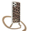 Guess GUHCP12LKCLEO iPhone 12 Pro Max6,7" Leopard hardcase Gold Strap