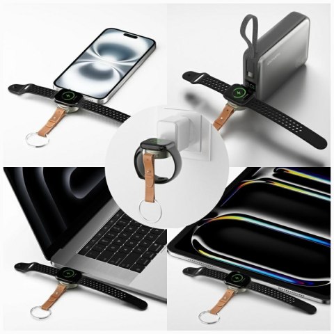 Ładowarka indukcyjna 4smarts do Apple Watch, srebrny