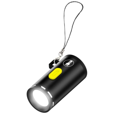 Zestaw akcesoriów 4w1 4smarts Explorer kabel brelok USB-C, adapter USB-C do USB-C, zapalniczka USB-C, latarka USB-C, czarny