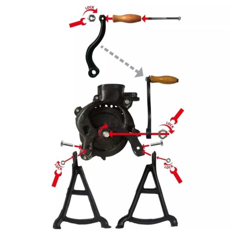 MASZYNKA ŻELIWNA DO ŁUSKANIA KORB KUKURYDZY KINGHOFF KH-1841