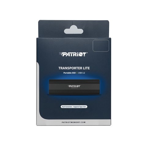 Patriot Transporter LT 512GB USB3.2 Type-C SSD 1000 MB/s Alu Black