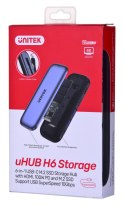 UNITEK HUB USB-C STORAGE M.2, HDMI, USB-C PD 100W,