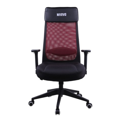 Marvo Krzesło biurowe MAXIMUS, czarna, oddychające plecy