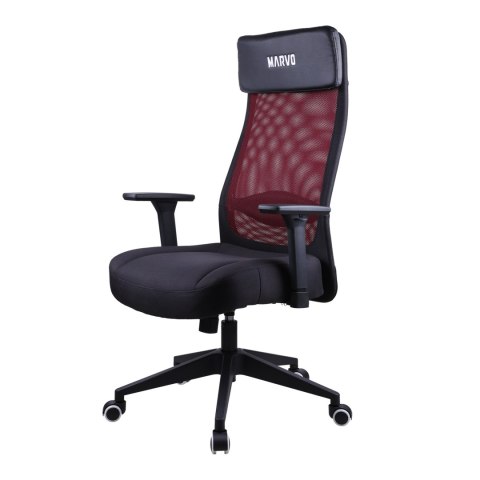 Marvo Krzesło biurowe MAXIMUS, czarna, oddychające plecy