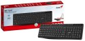 Genius KB-7200 COPILOT, klawiatura AAA, CZ/SK, 2.4 [Ghz], bezprzewodowa, czarna