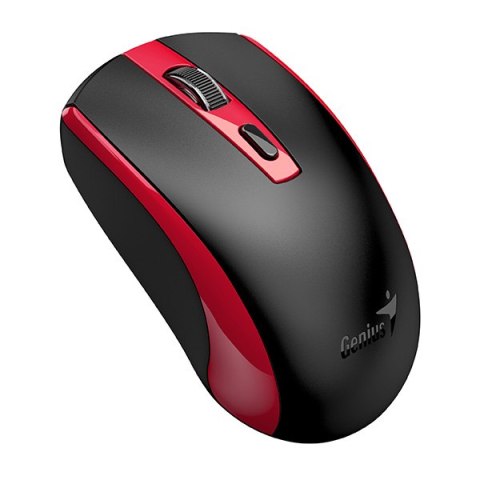 Mysz bezprzewodowa, Genius ECO-8150, czarno-czerwona, optyczna, 1200DPI