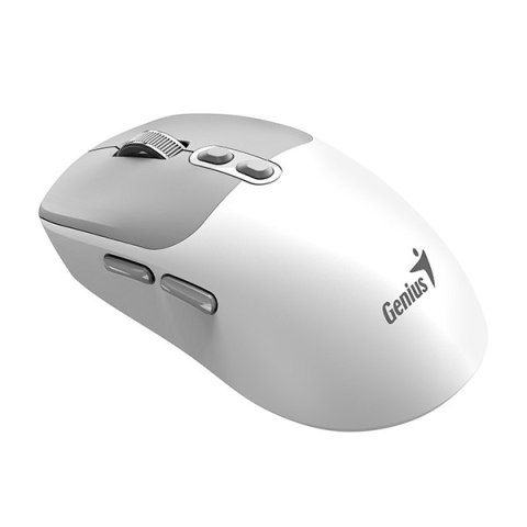 Mysz bezprzewodowa, Genius NX-8080S BT, biało-szary, optyczna, 1600DPI