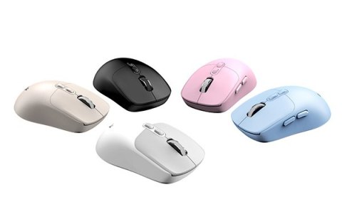 Mysz bezprzewodowa, Genius NX-8080S BT, biało-szary, optyczna, 1600DPI