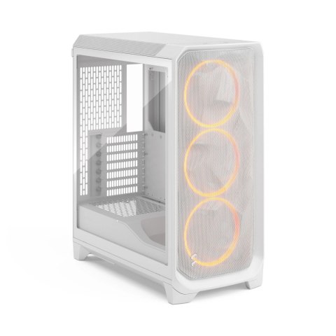 Fractal Design Meshify 3 | White RGB TG Clear Tint | Mid-Tower | Power supply included No | ATX