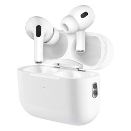 Defender APODS, słuchawki z mikrofonem, bezprzewodowa, biała, douszne, BT 5.4, TWS, etui ładujące typ bluetooth