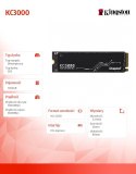 Dysk SSD KC3000 1024GB PCIe 4.0 NVMe M.2