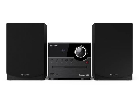 Sharp XL-B512(BK) Mikrosystem Hi-Fi, CD/FM/USB/Bluetooth v5.0, 45W, czarny Sharp | Mikrosystem Hi-Fi | XL-B512(BK) | Port USB | 