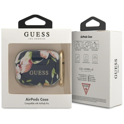 Guess GUACAPTPUBKFL03 AirPods Pro cover niebieski/blue N.3 Flower Collection