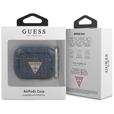 Guess GUACAPTPUJULDB AirPods Pro cover granatowy/dark blue Jeans Collection