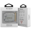 Guess GUACAPTPUMAWH AirPods Pro cover biały/white Marble Collection