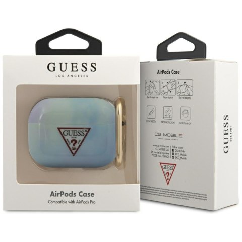Guess GUACAPTPUMCGC02 AirPods Pro cover niebieski/blue Tie & Dye Collection