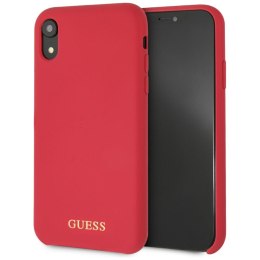 Guess GUHCI61LSGLRE iPhone Xr red/czerwony hard case Silicone