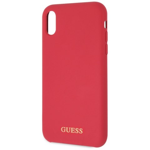 Guess GUHCI61LSGLRE iPhone Xr red/czerwony hard case Silicone