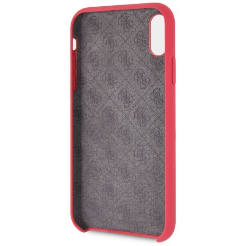 Guess GUHCI61LSGLRE iPhone Xr red/czerwony hard case Silicone