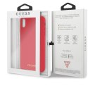 Guess GUHCI65LSGLRE iPhone Xs Max red/czerwony hard case Silicone