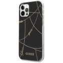 Guess GUHCP12LPCUCHBK iPhone 12 Pro Max 6,7" czarny/black hardcase Gold Chain Collection