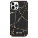 Guess GUHCP12LPCUCHBK iPhone 12 Pro Max 6,7" czarny/black hardcase Gold Chain Collection