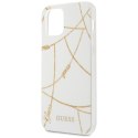 Guess GUHCP12LPCUCHWH iPhone 12 Pro Max 6,7" biały/white hardcase Gold Chain Collection