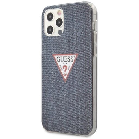 Guess GUHCP12LPCUJULDB iPhone 12 Pro Max 6,7" granatowy/dark blue hardcase Jeans Collection