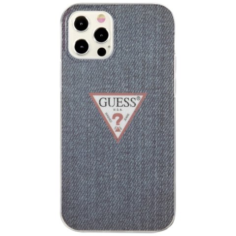 Guess GUHCP12LPCUJULDB iPhone 12 Pro Max 6,7" granatowy/dark blue hardcase Jeans Collection