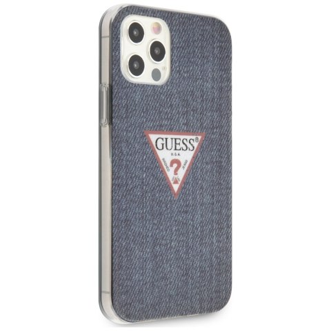 Guess GUHCP12LPCUJULDB iPhone 12 Pro Max 6,7" granatowy/dark blue hardcase Jeans Collection